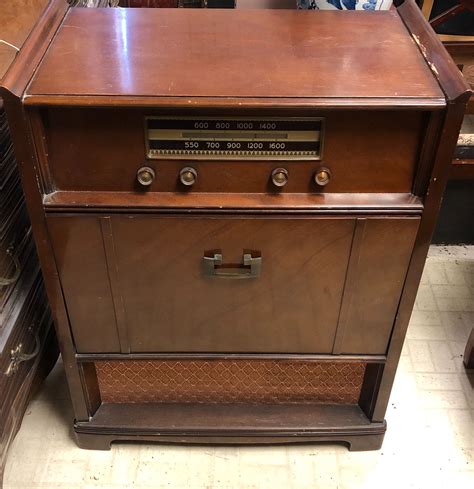 1950s Vintage Philco Console Radio Stereo Record Player