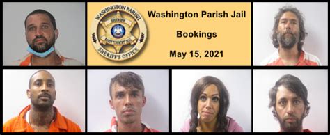 Mt Hermon Web TV Washington Parish Jail Bookings For May 15 2021