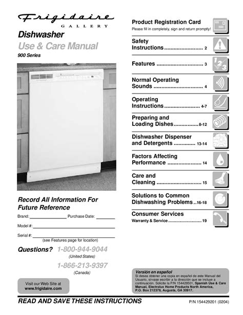 General Electric Dishwasher Manual