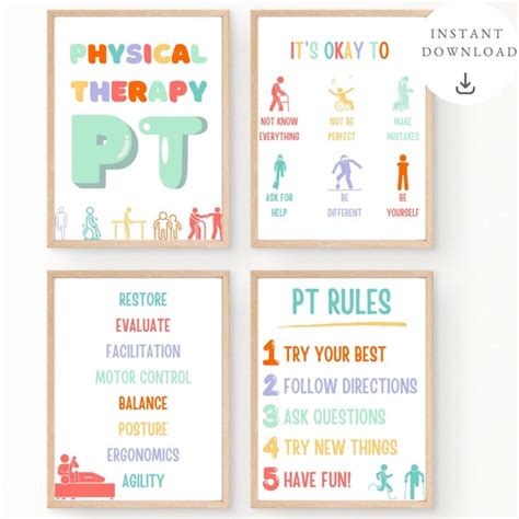 Physical Therapy Wall Art Etsy