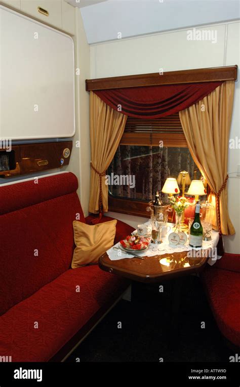 Luxury Train Compartment Hi Res Stock Photography And Images Alamy