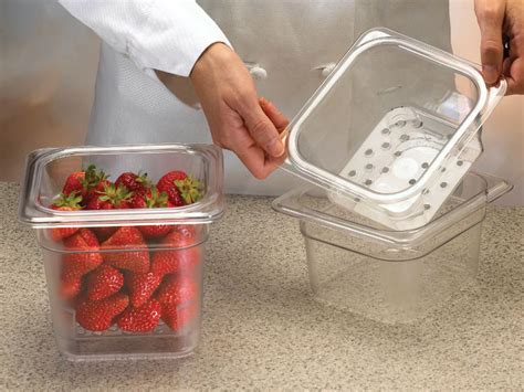 Cubetas GastroNorm transparentes de Cambro Catálogo Transporte y