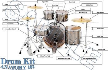 Drum Kit Anatomy 101 by SIMZY Creative Solutions | TpT