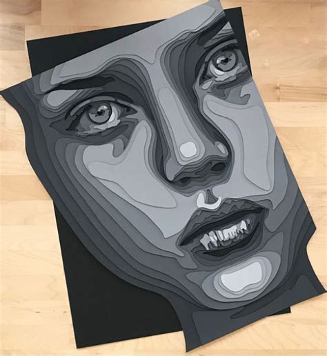 Layered Paper Portraits By Shelley Castillo Garcia Inspiration Grid