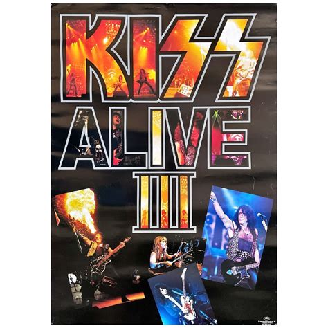 【やや傷や汚れあり】アーティスト 洋楽 ポスター キッス・アライヴ3 Kiss Alive Iii の落札情報詳細 ヤフオク落札価格情報