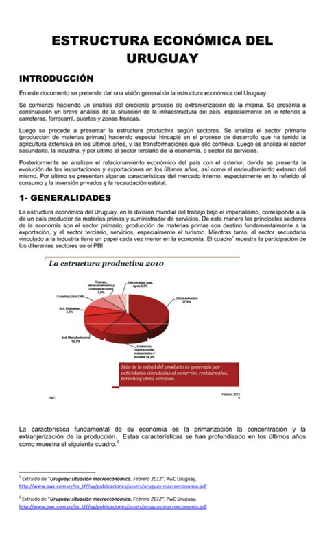 estructura económica del uruguay