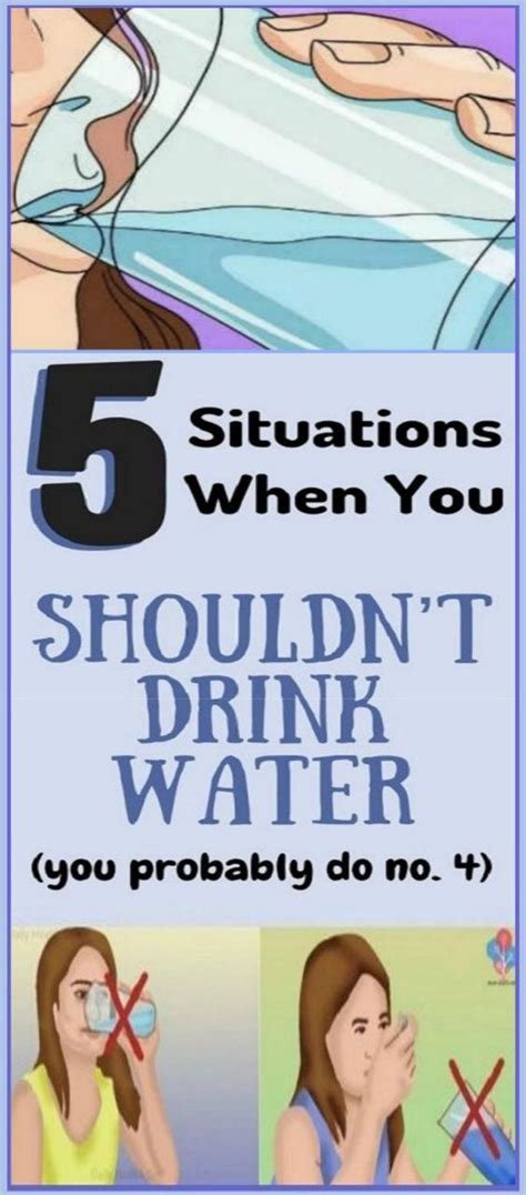 Be Careful 5 Situations When You Shouldn’t Drink Water Pint Drinking Water Health Fitness