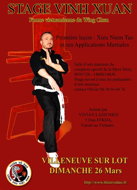 Stage Vinh Xuan Villeneuve Thiên Võ Đao École De Kung Fu Vietnamien