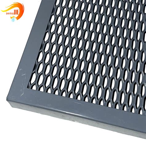 Anodized Decorative Diamond Shape Aluminum Expanded Wire Mesh Ceiling