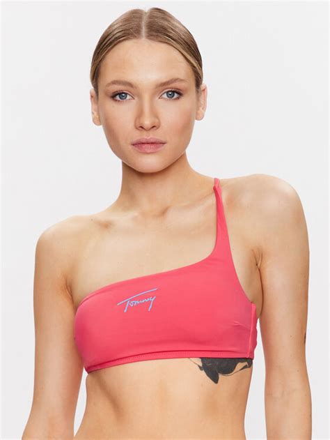 Tommy Jeans Góra od bikini UW0UW04078 Różowy Modivo pl