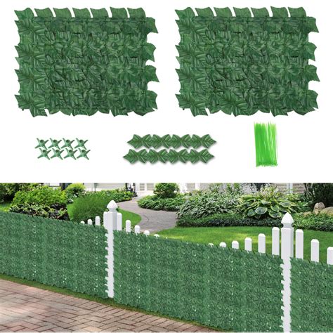 Snapklik.com : Duerer Artificial Ivy Fence Privacy Screen, 30pcs