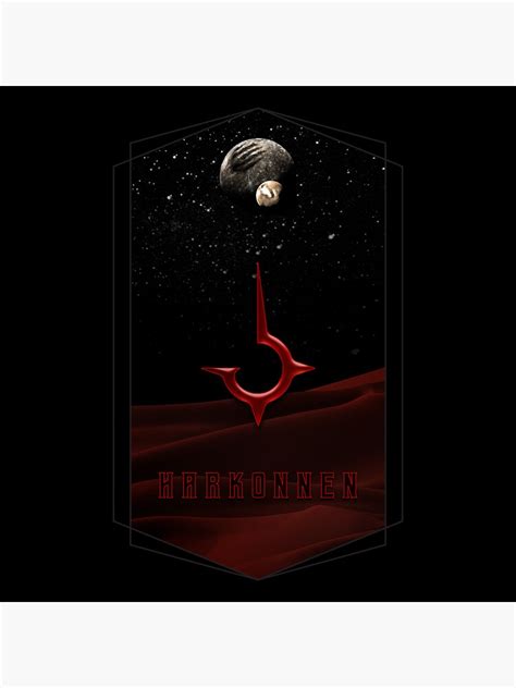 "Harkonnen Logo over Dune " Sticker by StarfadeDesigns | Redbubble