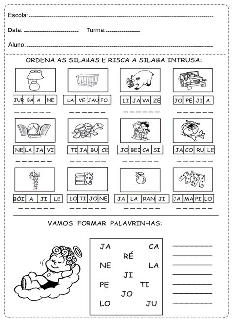 Atividade De Português Para Primeiro Ano - Atividade portugues primeiro ano para imprimir – Educação e Transformação