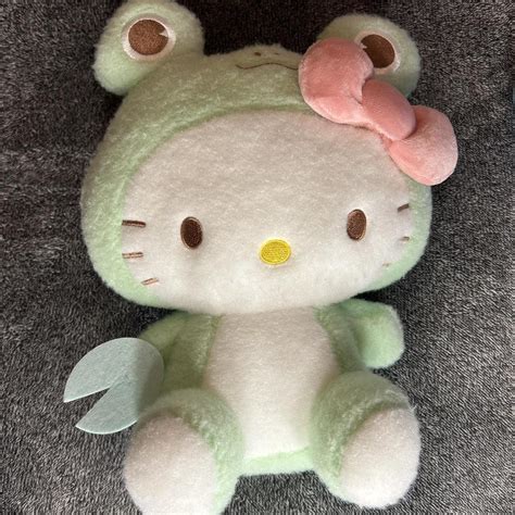 hello kitty frog suit plush! - super cute - brand... - Depop