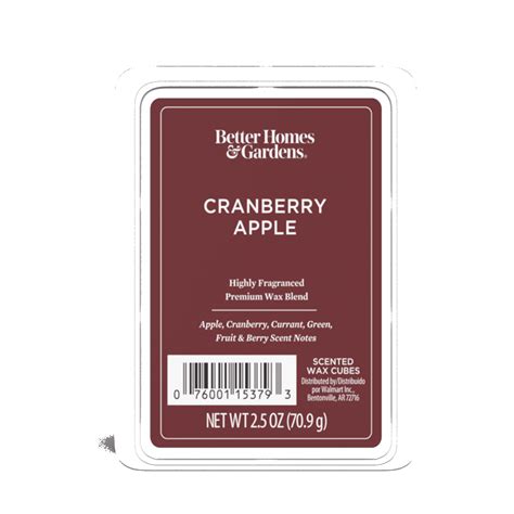 Cranberry Apple Scented Wax Melts Better Homes Gardens Oz