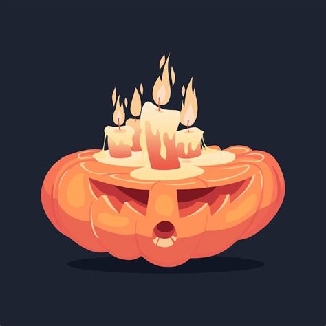 Premium Vector Halloween Scary Pumpkin