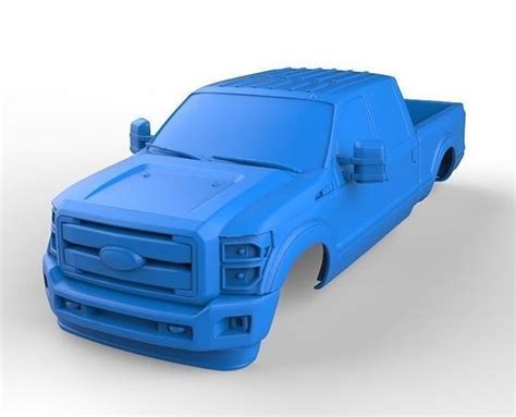 Ford F350 Pickup Stl File 3d Model 3d Printable Cgtrader