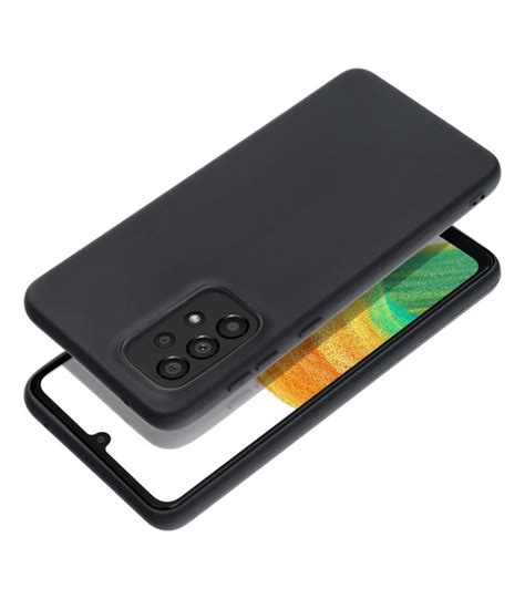 Matinis juodas dėklas Samsung Galaxy A33 5G telefonui Matt Case