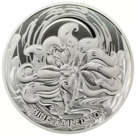 Srebrna Moneta Samoa Asian Mythical Creatures Nine Tailed Fox