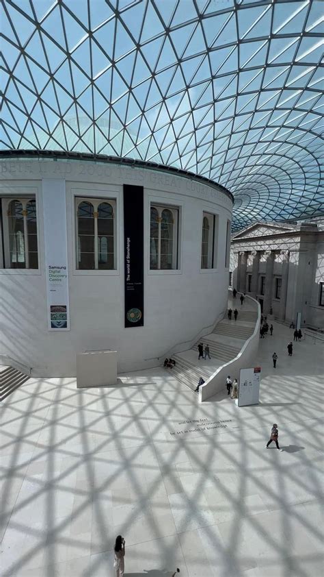 British Museum, museums, London, United Kingdom, travel, white spacious ...