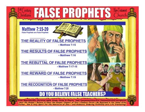 False Prophets Bible Study Scripture Bible Study Topics