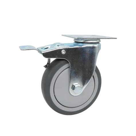 Mm Gray Tpr Trolley Wheel Hospital Furniture Castors