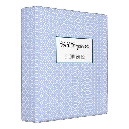 Bill Organizer Binder | Zazzle.com | Binder organization, Bills ...