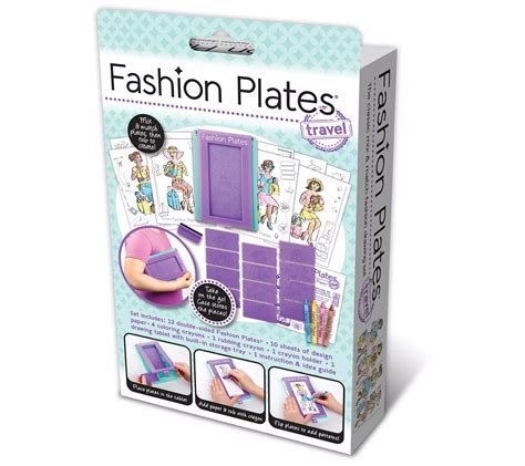 Playmonster Fashion Plates Travel Drawing Set