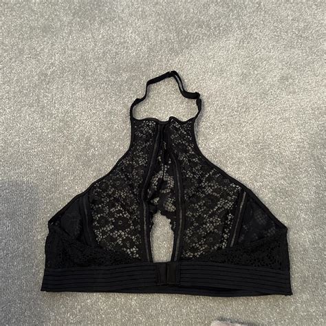 Victorias Secret Black Lace Bralette Size Medium Depop