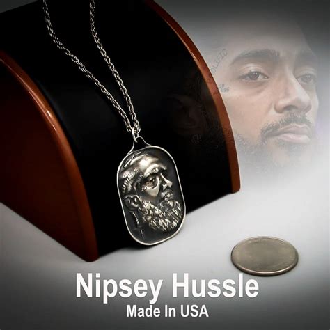 Nipsey Hussle Necklace Silver Etsy