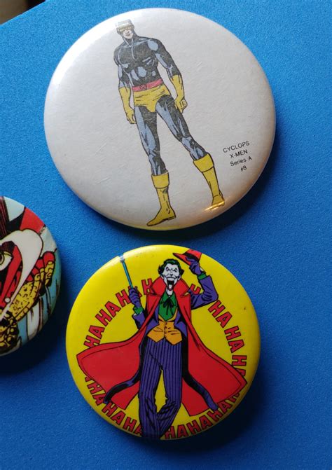 1984 1989 Marvel Dc Comics Pinback Button Badge Lot Joker Etsy