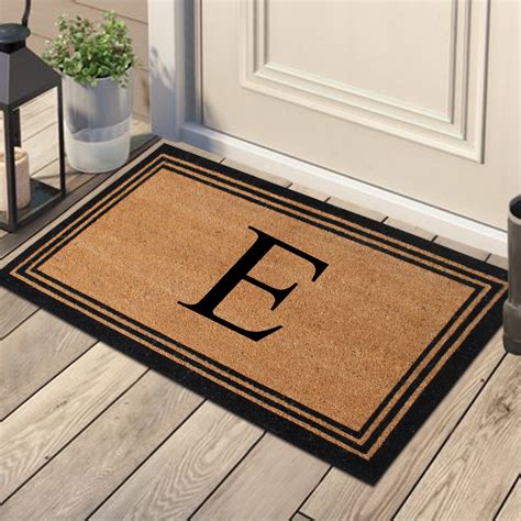 Winston Porter Dehond Pure Natural Coir Non Slip Outdoor Door Mat