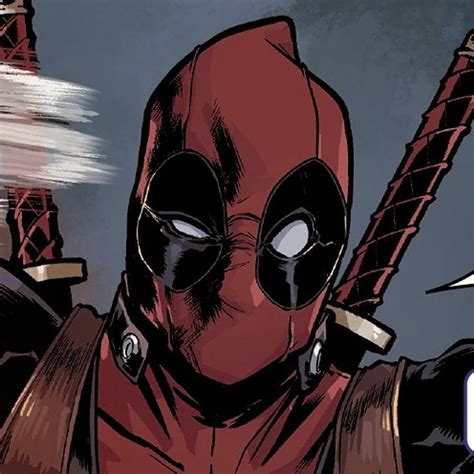 A Deadpool Character With Two Swords In His Hand