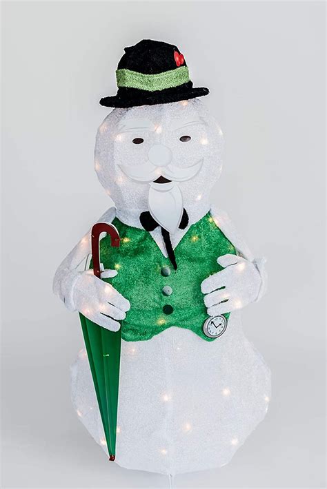 "36"" Sam The Snowman Tinsel Light Yard Decoration, Rudolph The Red ...