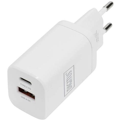 Digitus Usb Ladegerät 1x Usb A 1x Usb C® 30w Usb Ladegerät