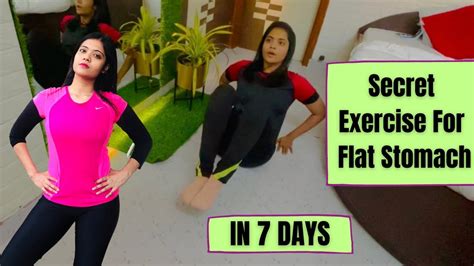 Secret Exercises For Flat Stomach 7 Days Challenge Flat Belly