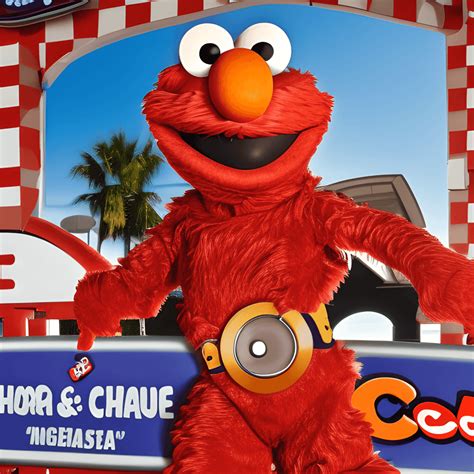 Elmo Chuck E Cheese Grafik · Creative Fabrica