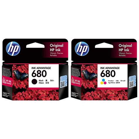 Jual Tinta HP 680 Black Tinta HP 680 Color Ink Cartridge Original