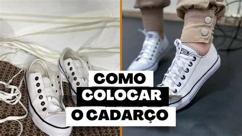 COMO COLOCAR O CADARÇO NO ALL STAR YouTube