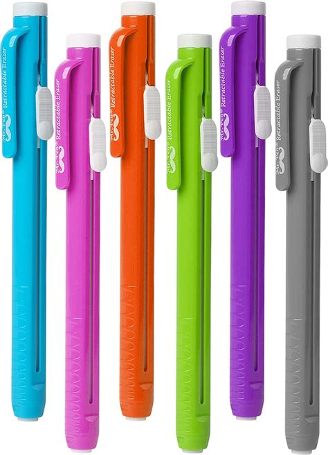 Mr Pen Retractable Mechanical Eraser Pen Pack Of Assorted Color