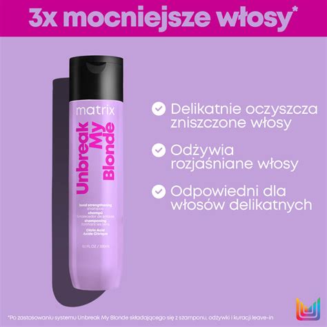 Matrix Total Results Unbreak my Blonde szampon wzmacniający do włosów blond