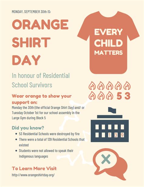 ORANGE SHIRT DAY POSTER - MRS. LIGHTMAN'S CLASSES