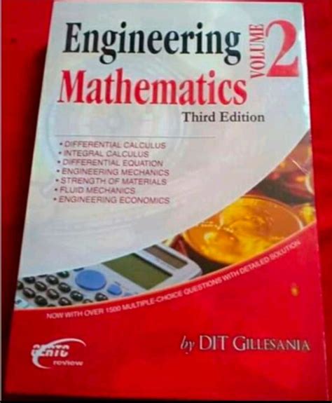 Engineering Mathematics Vol Third Edition By Gillesania Lazada Ph