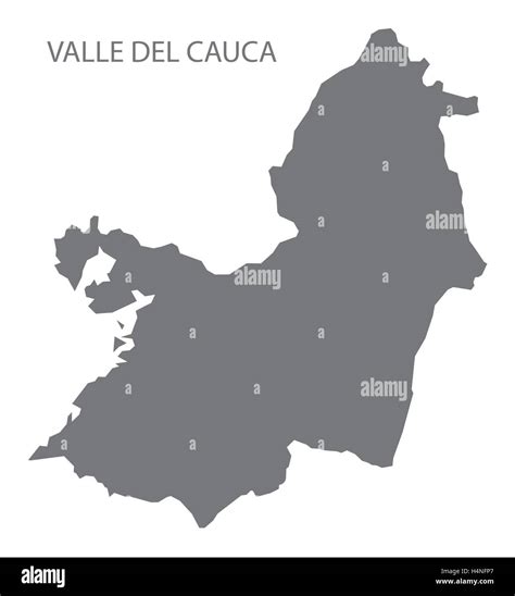 Valle del Cauca Colombia Map in grey Stock Vector Image & Art - Alamy