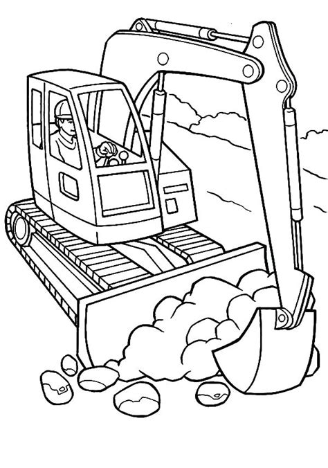 Construction Worker Coloring Pages At Getcolorings Free Printable