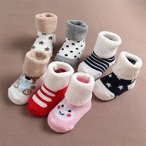 Aliexpress.com : Buy Thick Baby Terry Socks Infant Winter Warm Socks ...