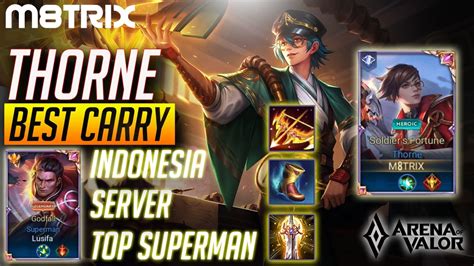 THORNE BEST CARRY JUNGLE ft Top Superman BUILD GAMEPLAY AoV 傳說對決