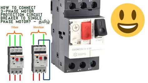 How To Connect 3 Phase Motor Protection Circuit Breaker To Single Phase