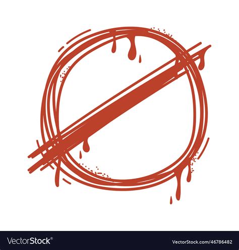 Stop sign street art Royalty Free Vector Image