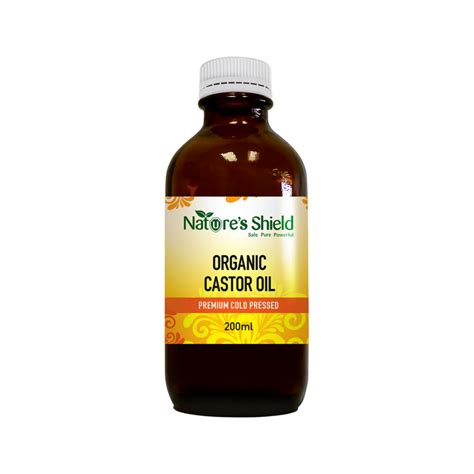 Natures Shield Organic Castor Oil 200ml Beevitamins